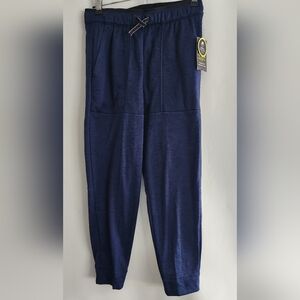 NWT Athletic Works DriWorks Moisture Wicking Fleece Pants Size XL (14-16) Blue